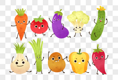 卡通蔬菜免摳素材下載-正版素材400383562